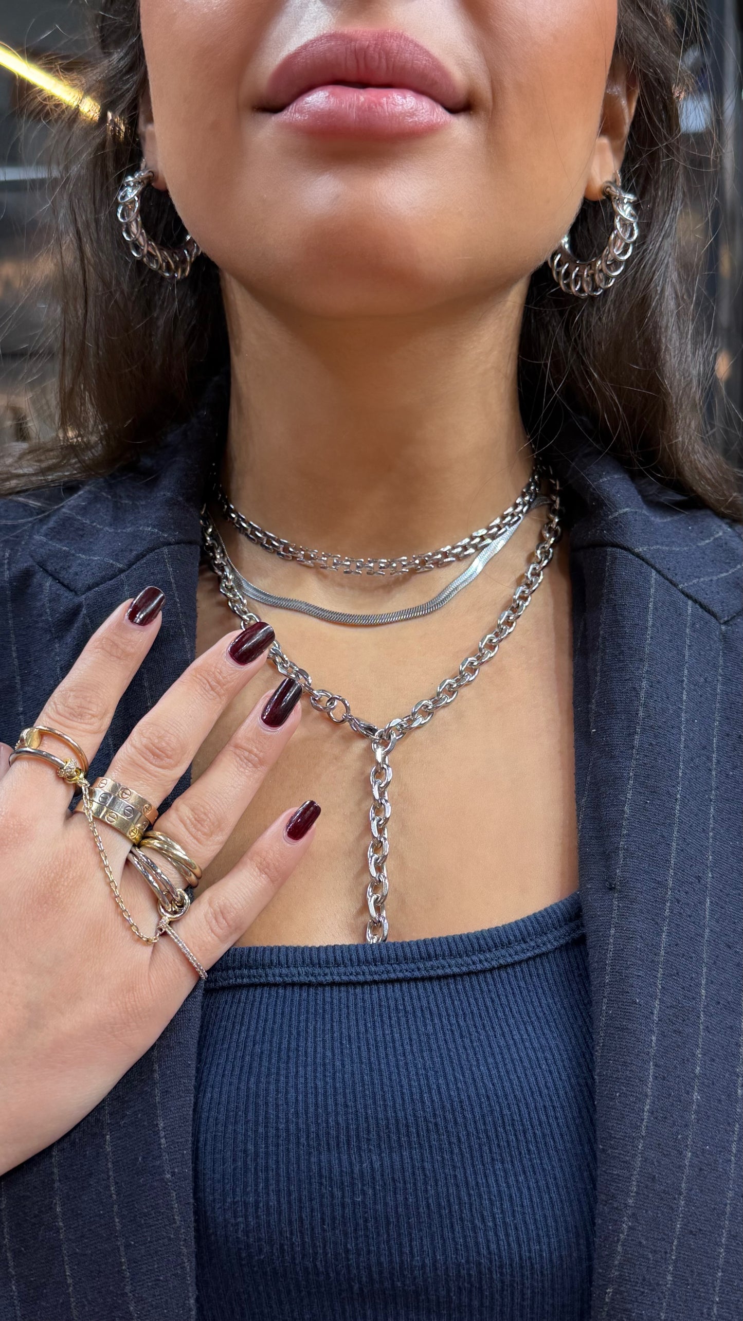 Double Duo Silver Ring