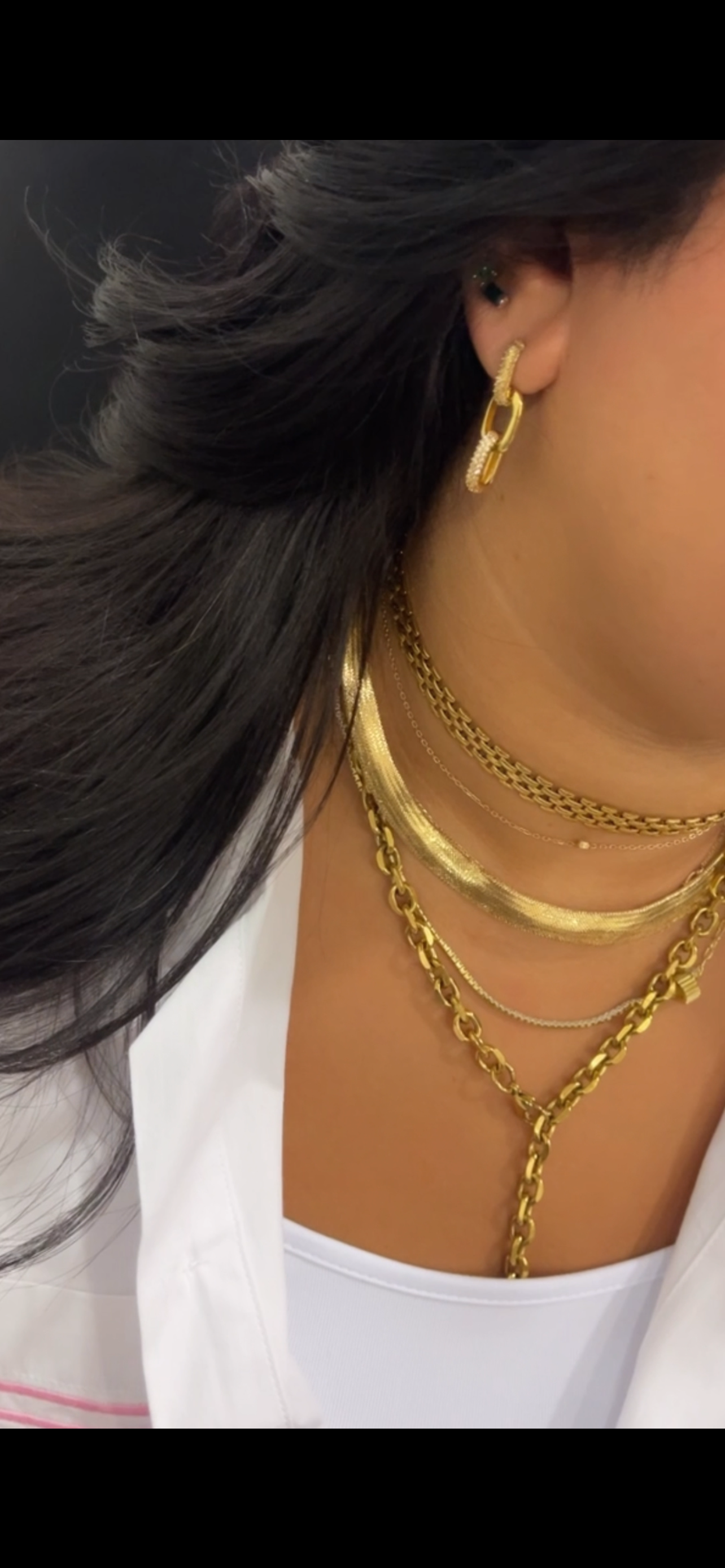 Trilogy Necklace Gold