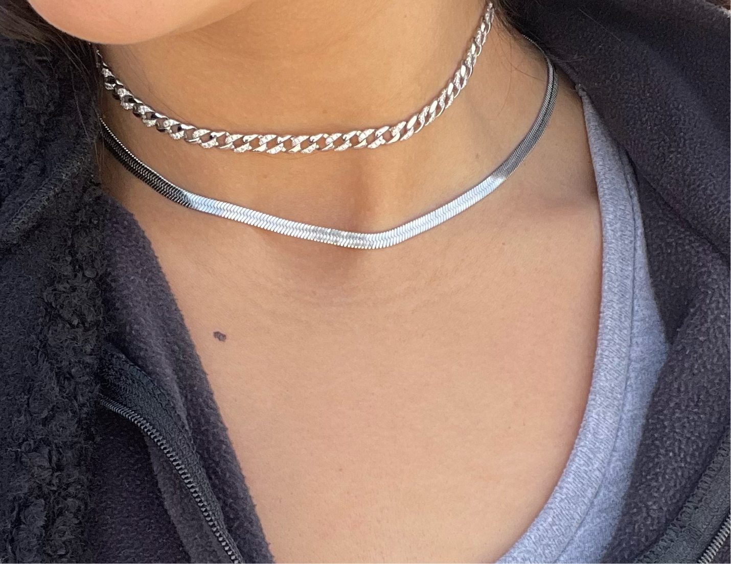 Snake Choker Silver
