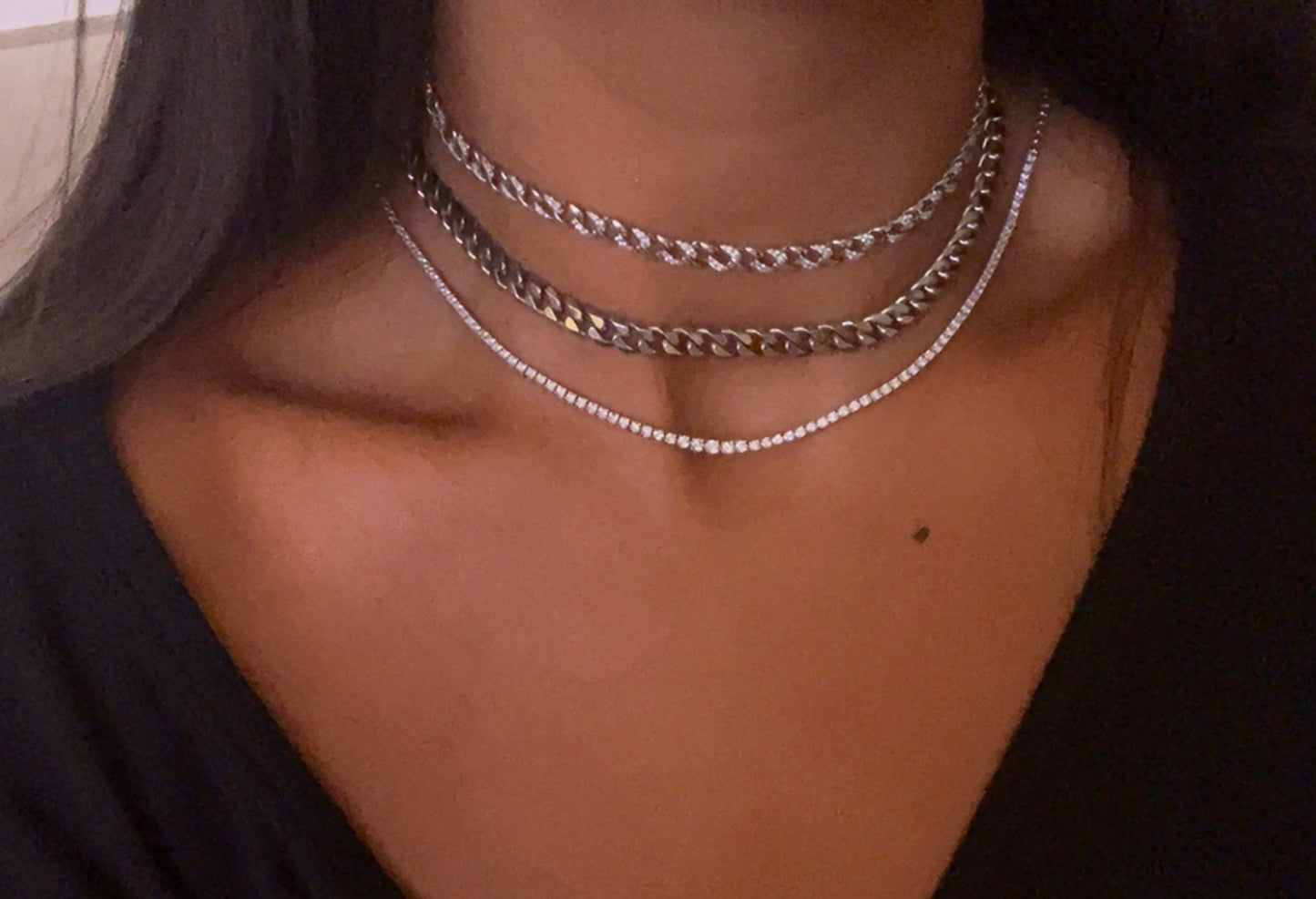 Cuban Choker Silver