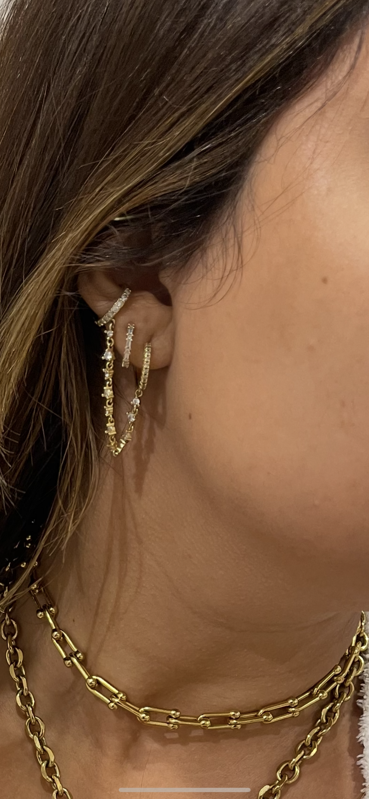 Ponto Earrings Gold