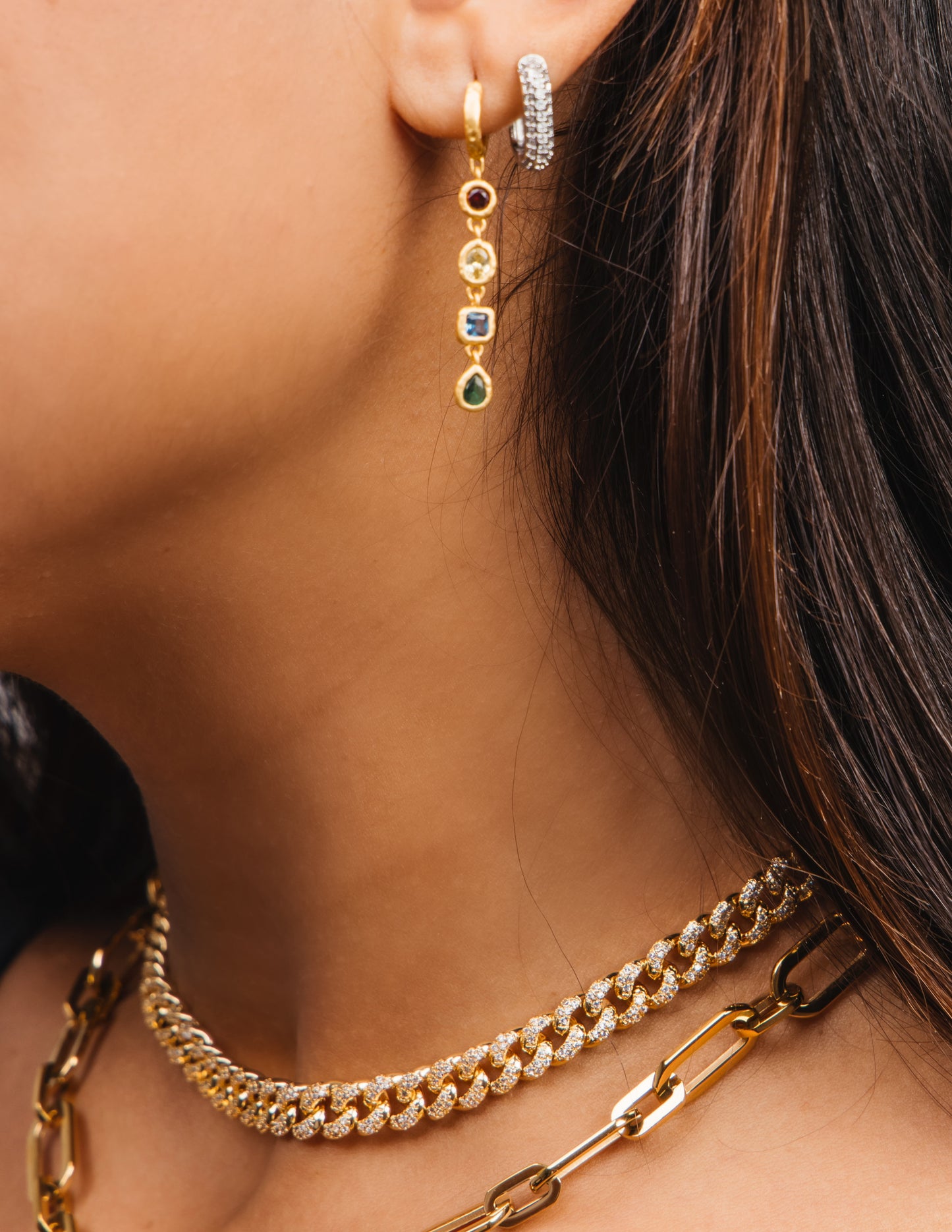 Glint Cuban Choker Gold