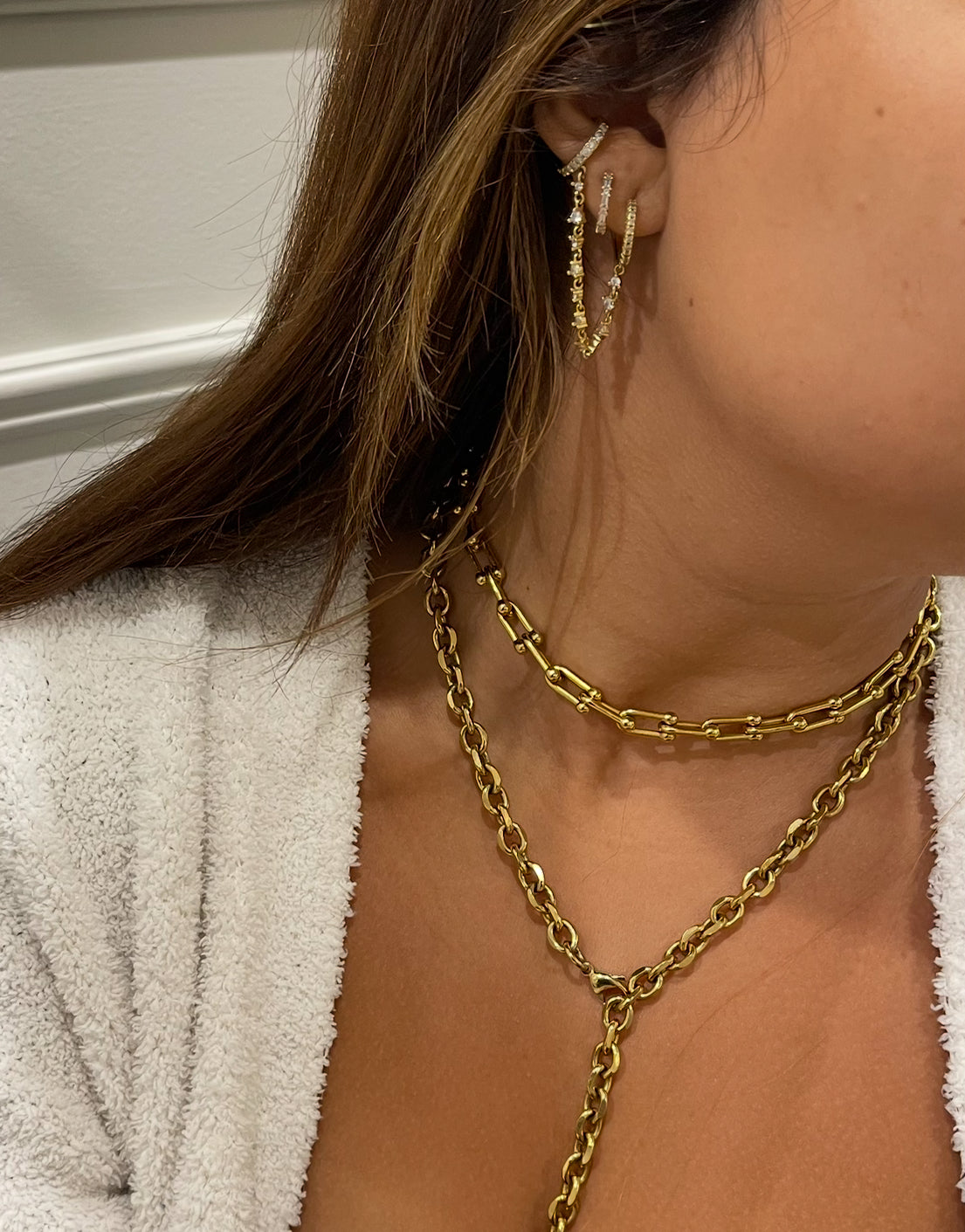 Trilogy Necklace Gold