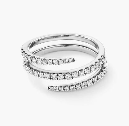 Twirl Silver Pinky Ring