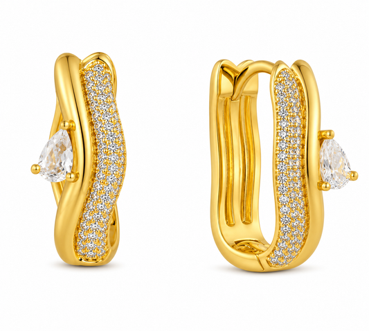 Arc Earrings Gold