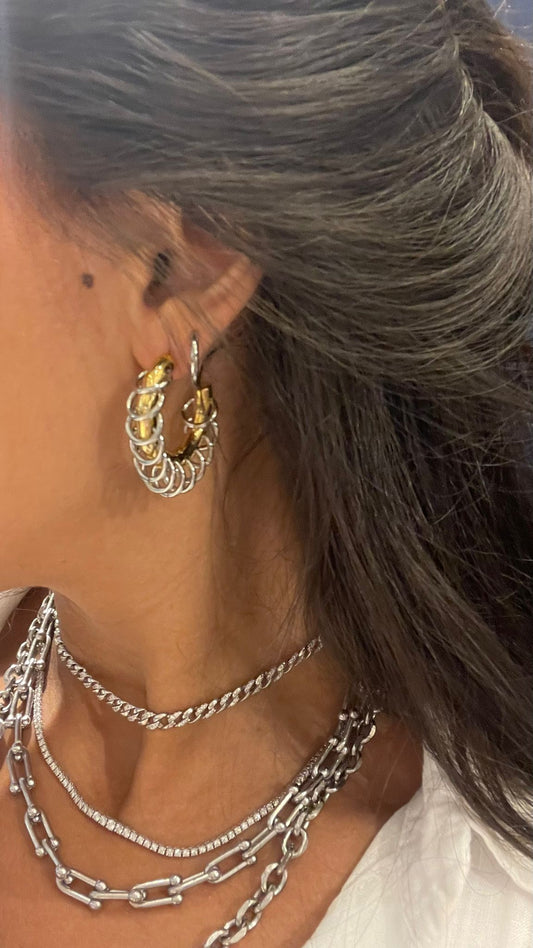 Pierced Hoop Gold