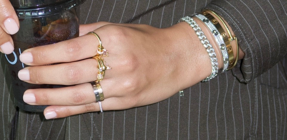 Double Duo Gold Ring