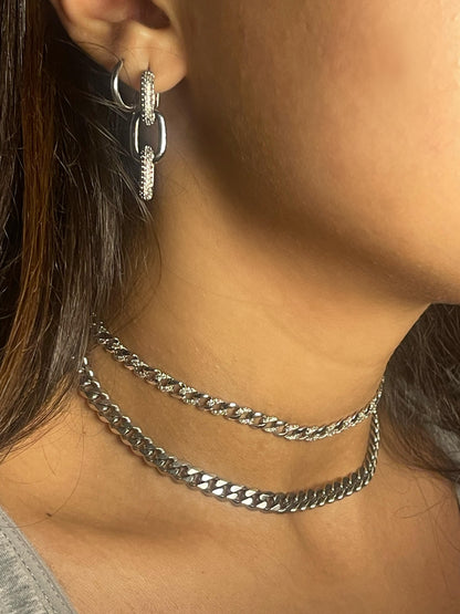 Cuban Choker Silver
