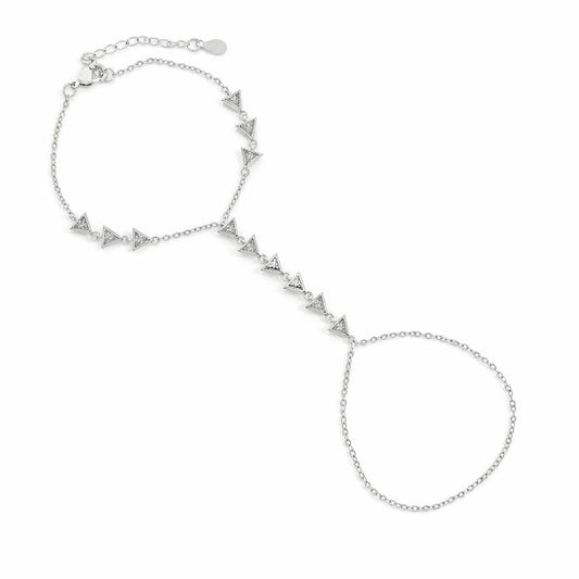 Tria Hand Chain Silver