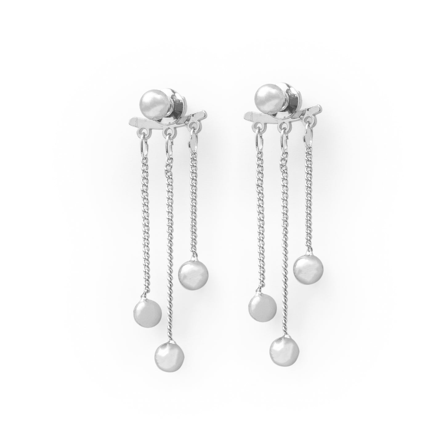 Drip Earrings Silver