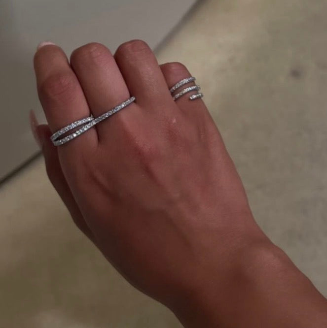 Double Duo Ring Silver