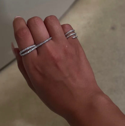 Double Duo Ring Silver