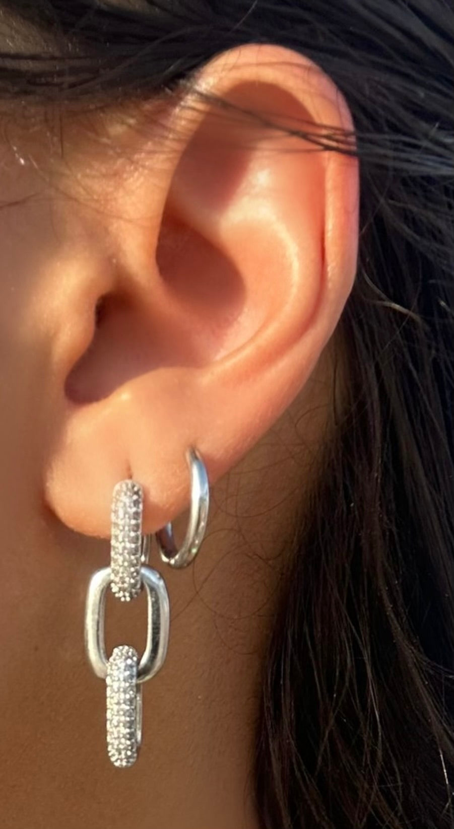 Motif Earrings Silver