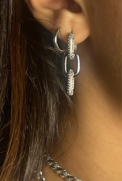 Motif Earrings Silver