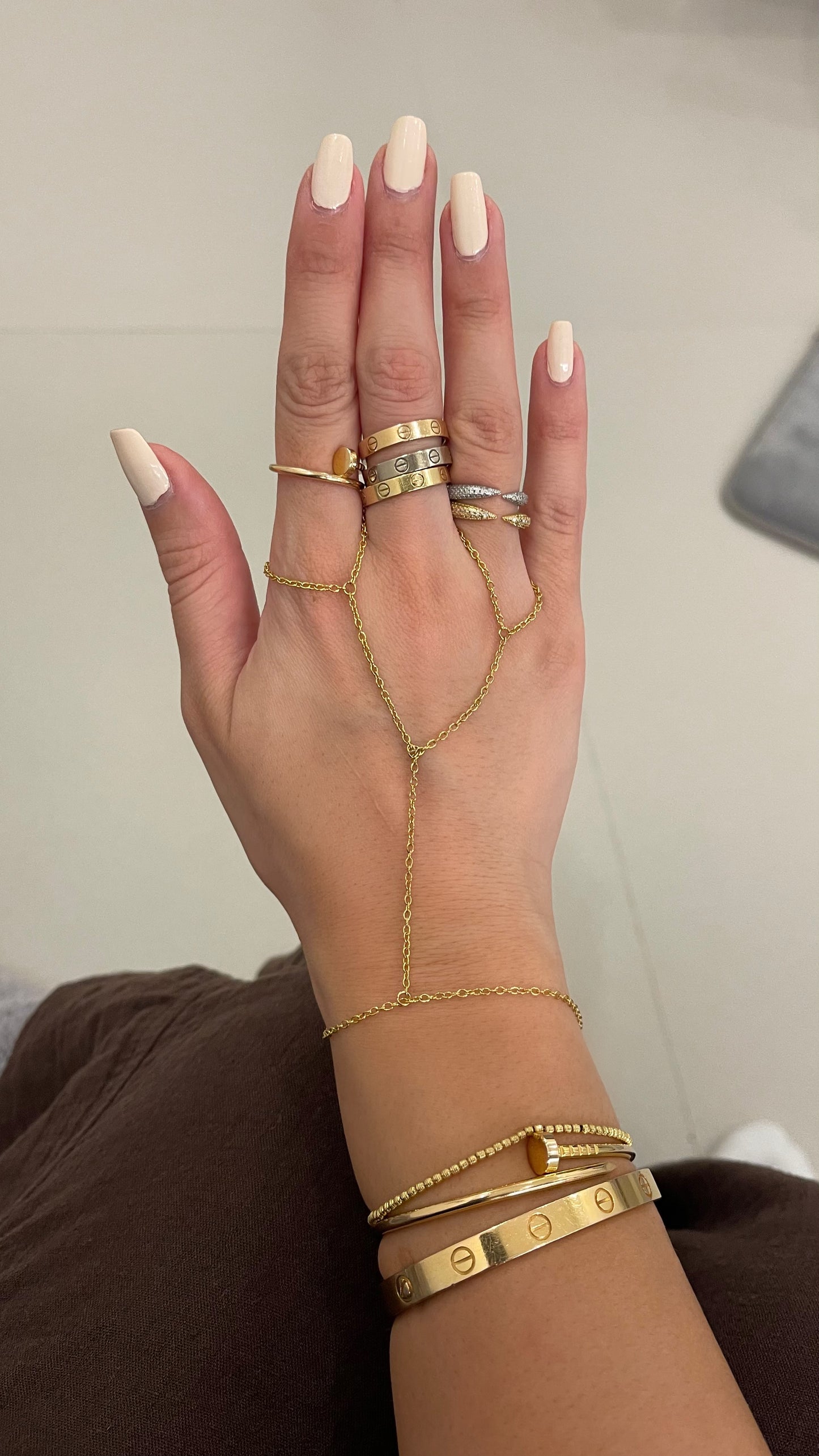 Duo Hand Chain Gold