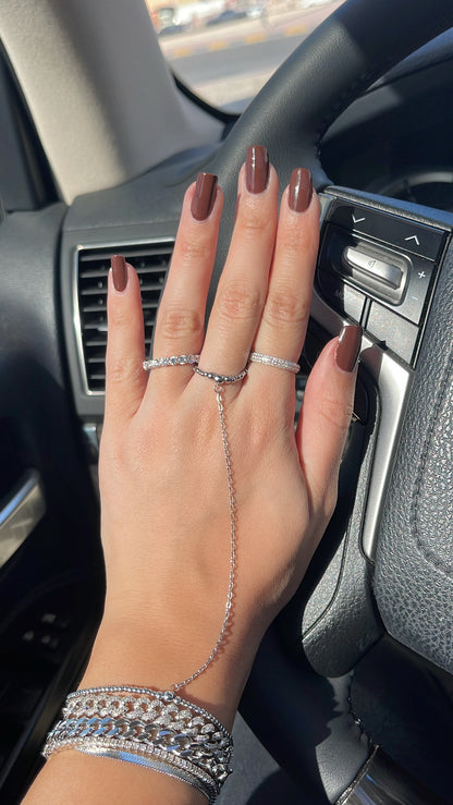 Dotted Handchain Silver