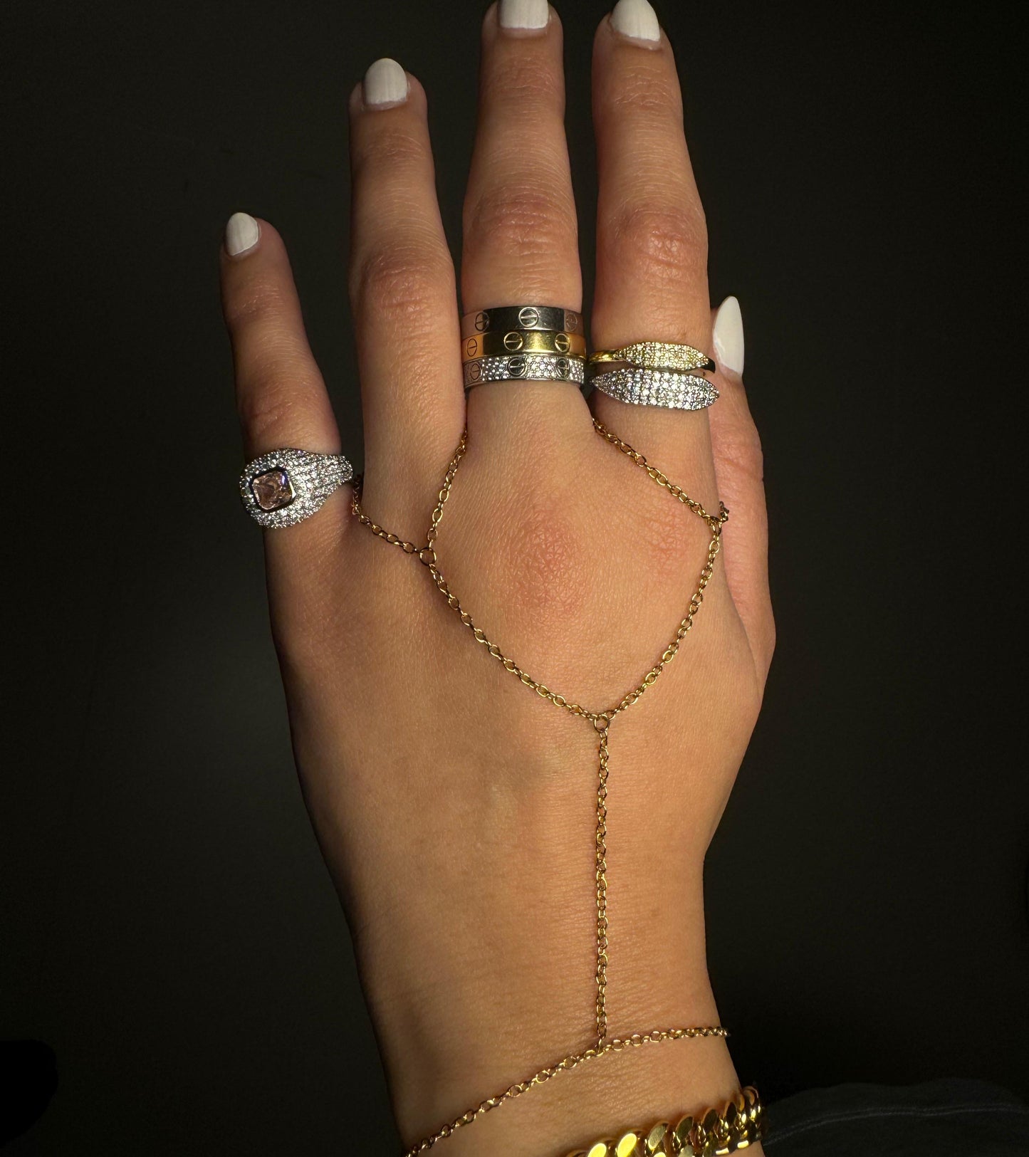 Duo Hand Chain Gold