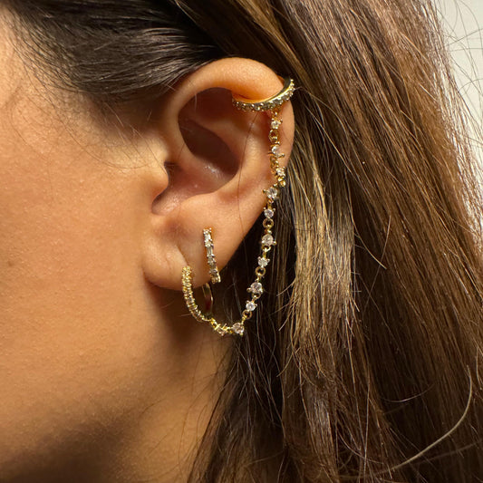Ponto Earrings Gold