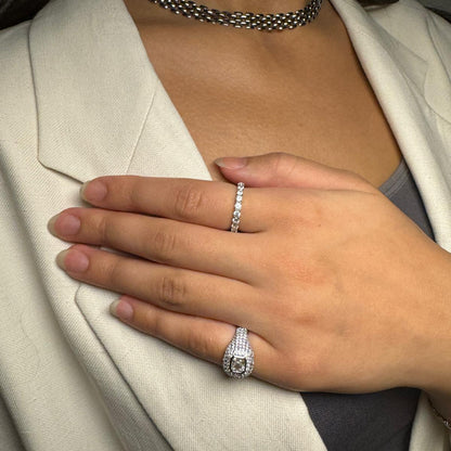 Milestone Ring White