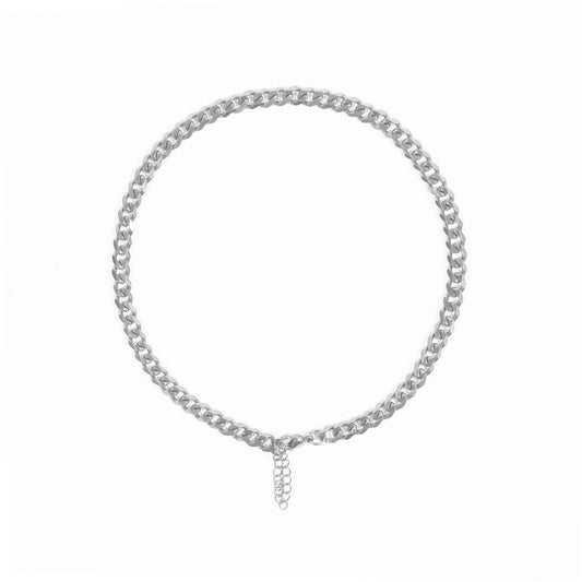 Cuban Choker Silver