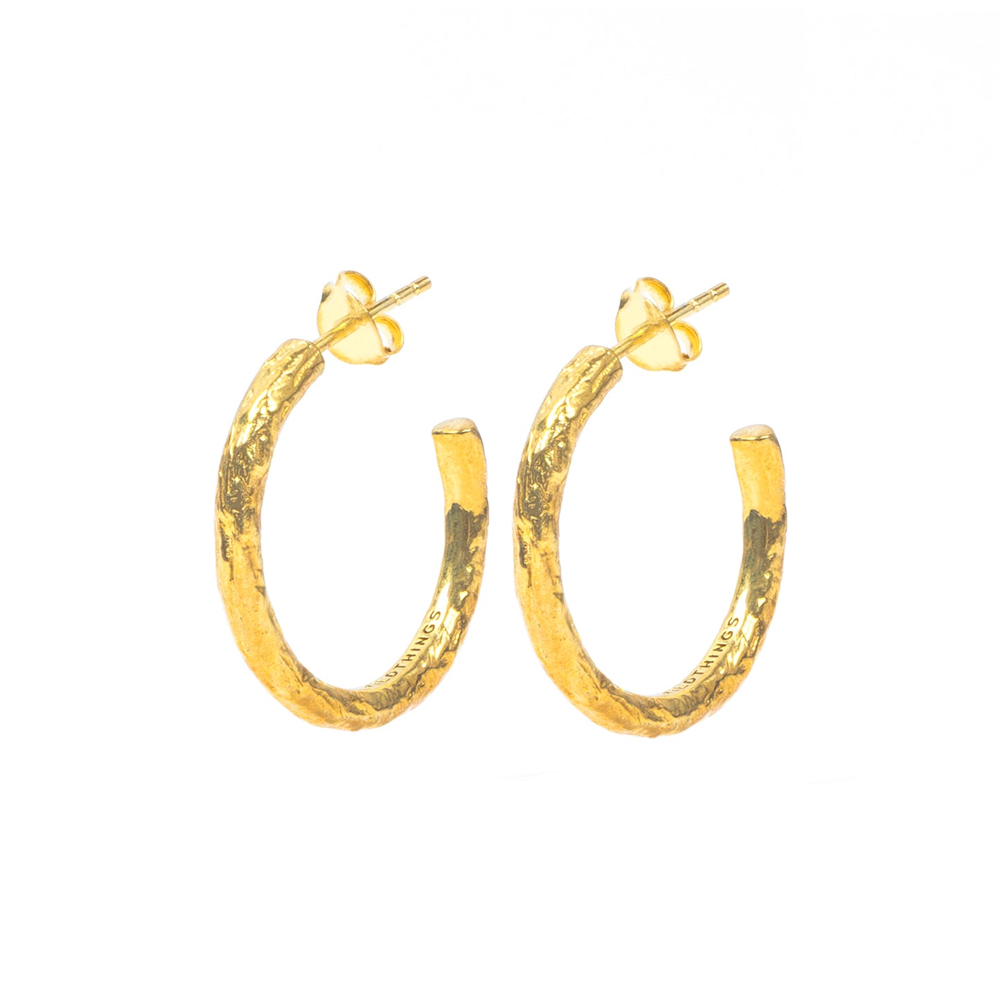 Textured Hoop Gold