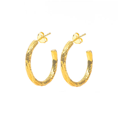 Textured Hoop Gold