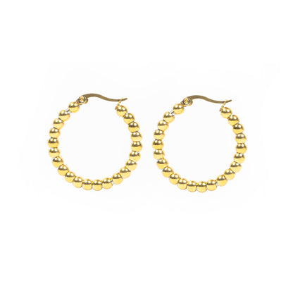 Dotted Hoop Gold